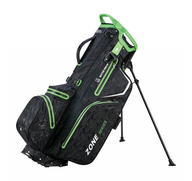 TimeForGolf - Bennington Stand Bag ZONE - Waterproof , Black Camo / Lime