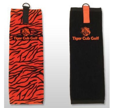 TimeForGolf - Tiger Cub ručník, černý