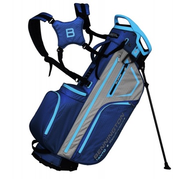 TimeForGolf - Bennington Stand bag TANTO 14 - Water Resistant , Navy / Canon Grey / Cobalt