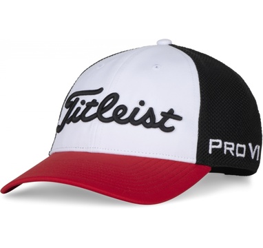 TimeForGolf - Titleist kšiltovka Tour Performance Mesh Sport - černo červená