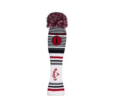 TimeForGolf - Callaway headcover Pom Pom driver bílo červený