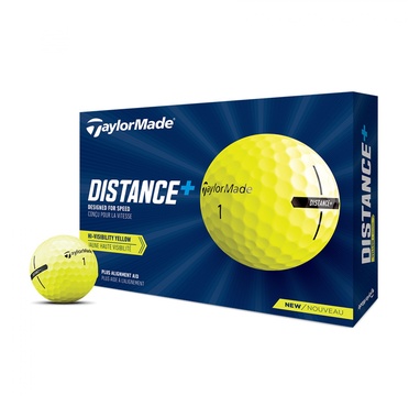 TimeForGolf - TaylorMade golfové míče Distance+ Yellow (žluté) 2-plášťový 12ks