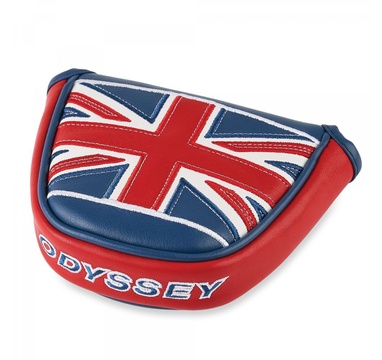 TimeForGolf - Callaway headcover Union Jack putter mallet červeno modrý