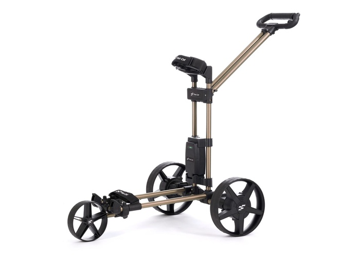 TimeForGolf - Elektrický golfový vozík FLAT-CAT Spin Gold-Bronze, baterie 27 jamek
